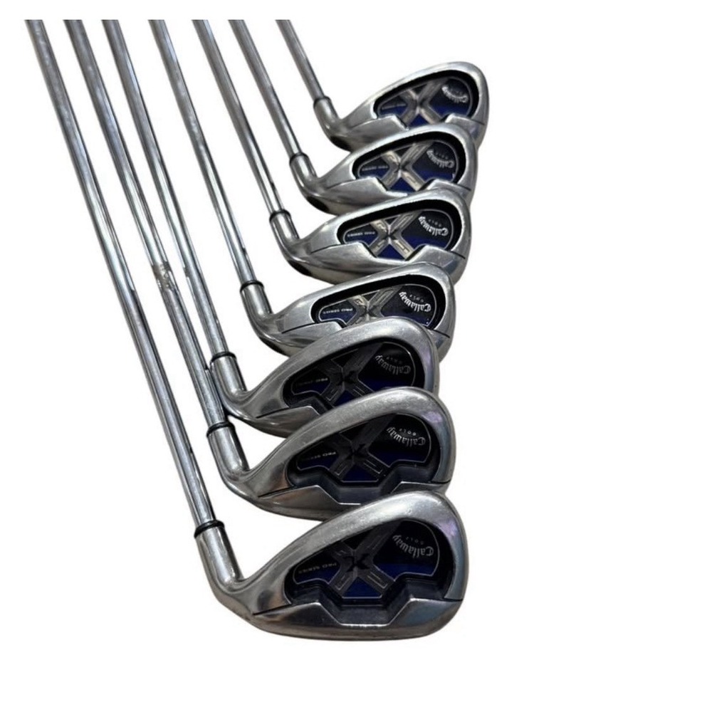 Callaway X-18 Pro Series Iron Set 4-pw Rifle Flighted RH Steel Shaft
